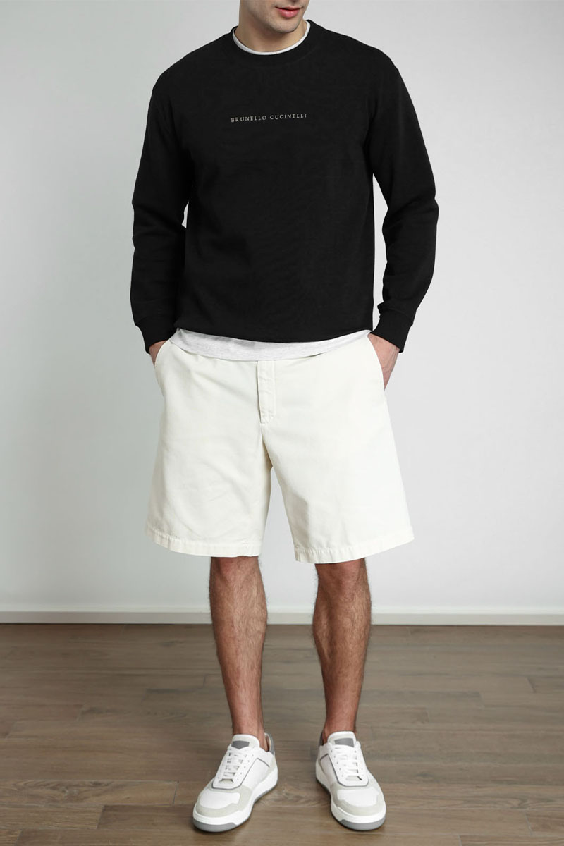 Brunеllо Сuсinеlli Мужской чёрный свитшот 