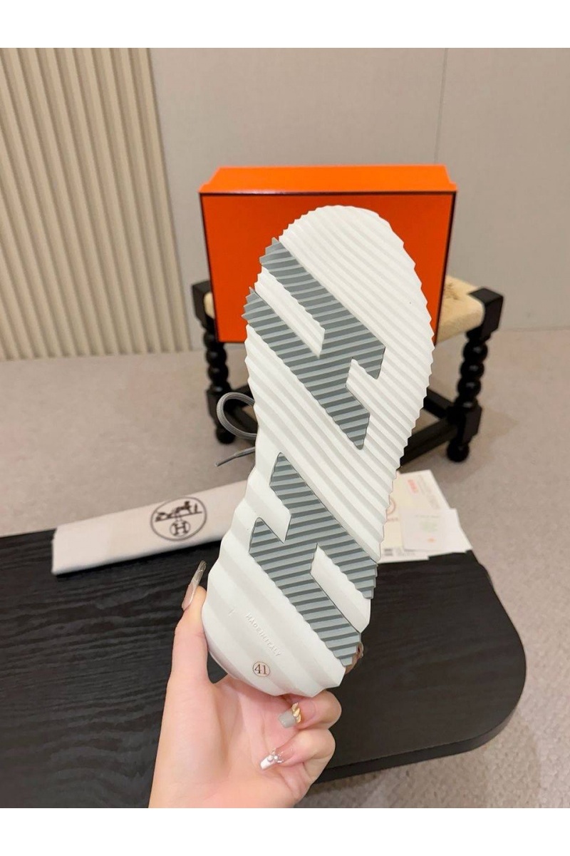 Hermes Текстильные кроссовки lift slip-on