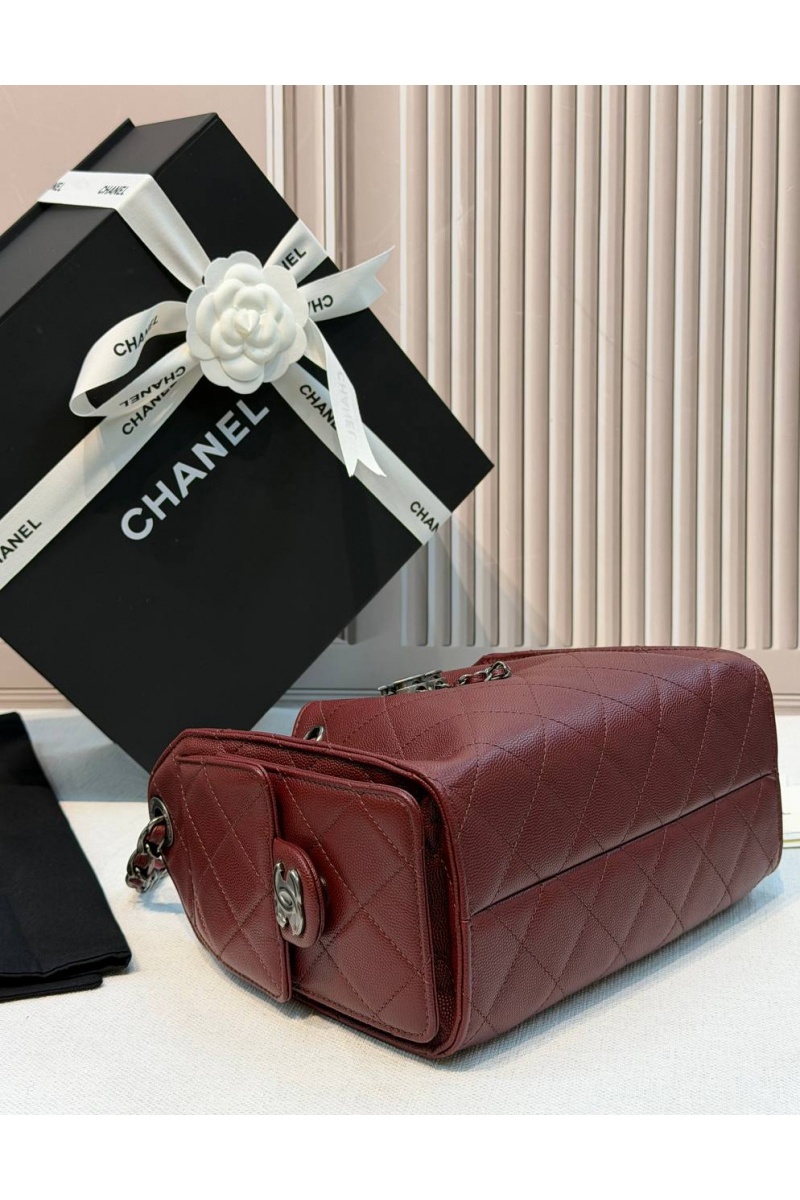 Chаnеl Кожаная сумка 25 Mini premium 20x22x12.5 см