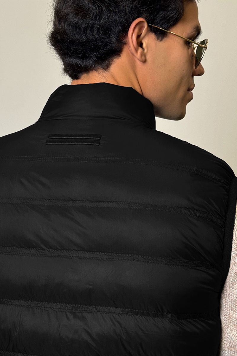 Zegna Мужской чёрный жилет 