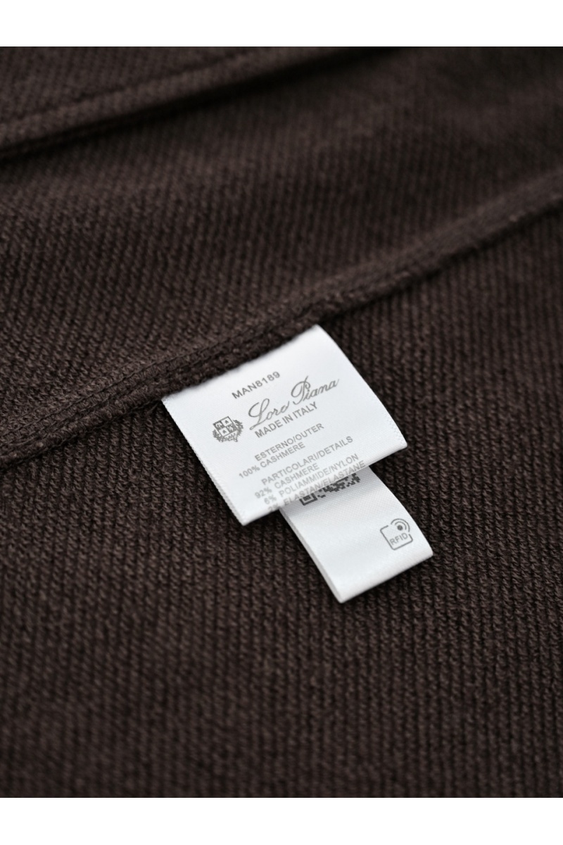 Loro Piana Коричневая кофта на молнии premium