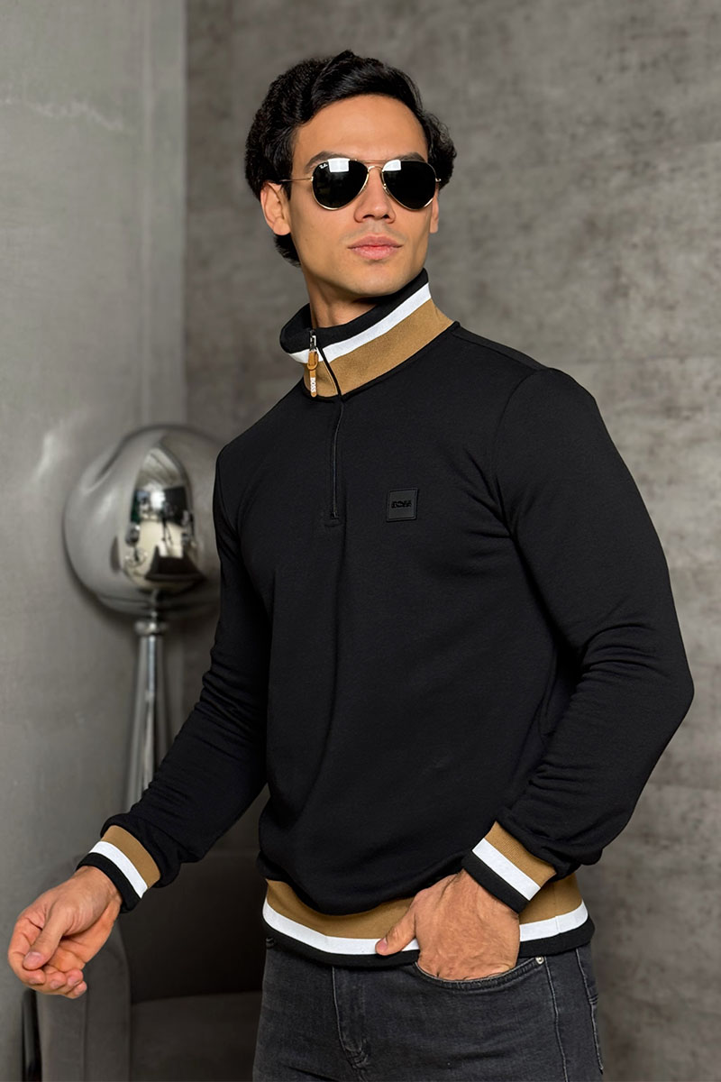 Hugо Воss Мужской чёрный джемпер 