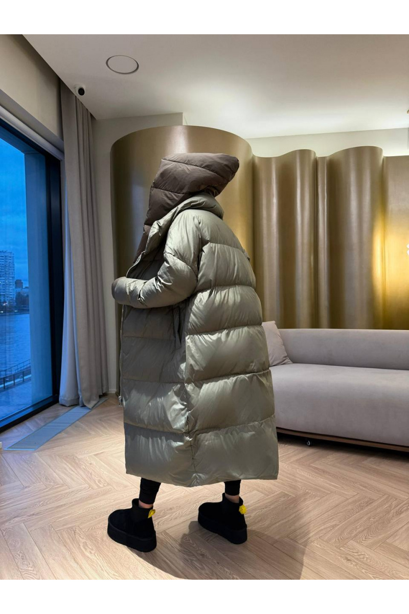 Max Mara Женский пуховик с капюшоном premium - Green