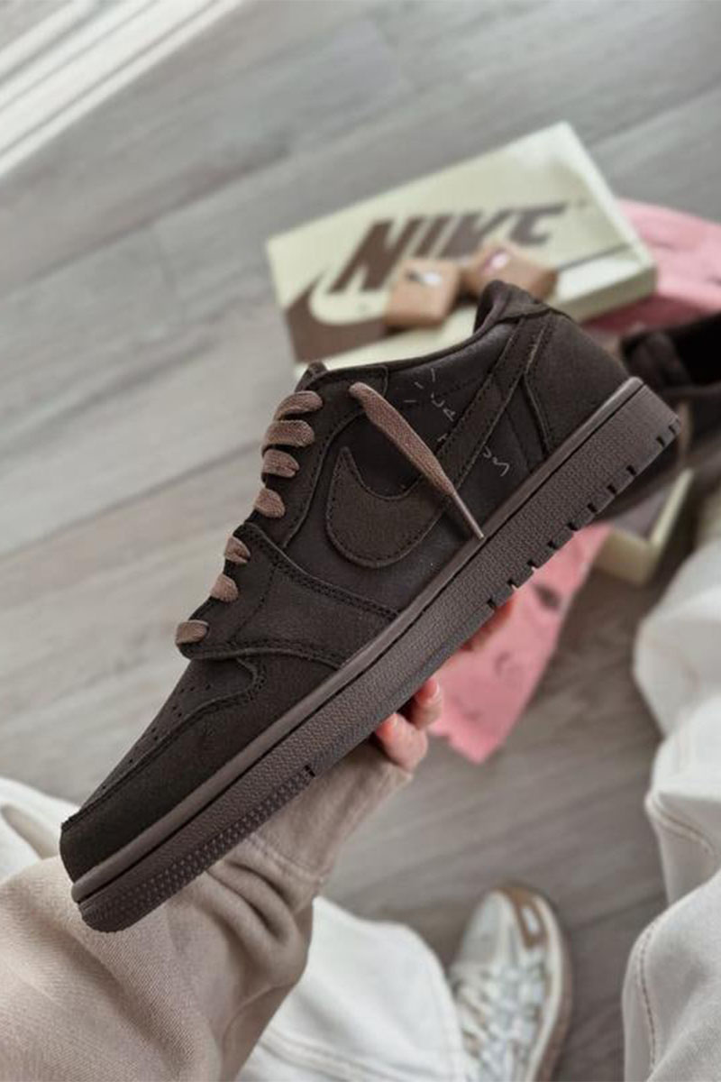 Nike Кроссовки Travis Scott x AJ1 Low "Velvet Brown"