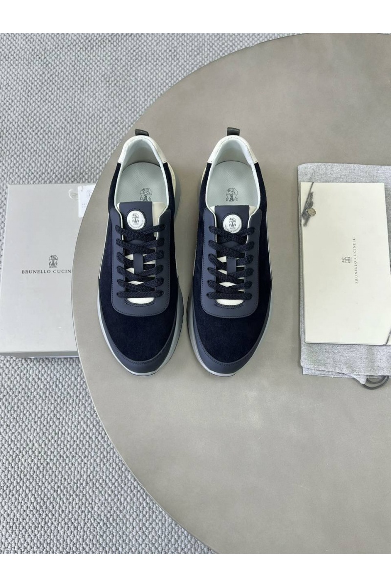 Brunеllо Сuсinеlli Замшевые кроссовки Premium - Navy