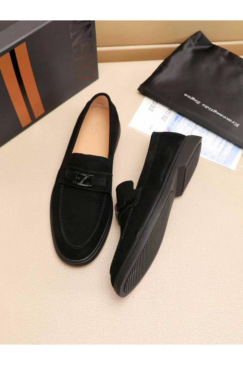 Zegna Мужские замшевые лоферы 