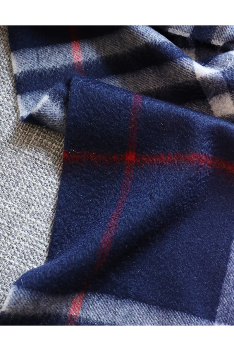 Burberry Шарф  two-tone Check premium 168x30 см - Navy