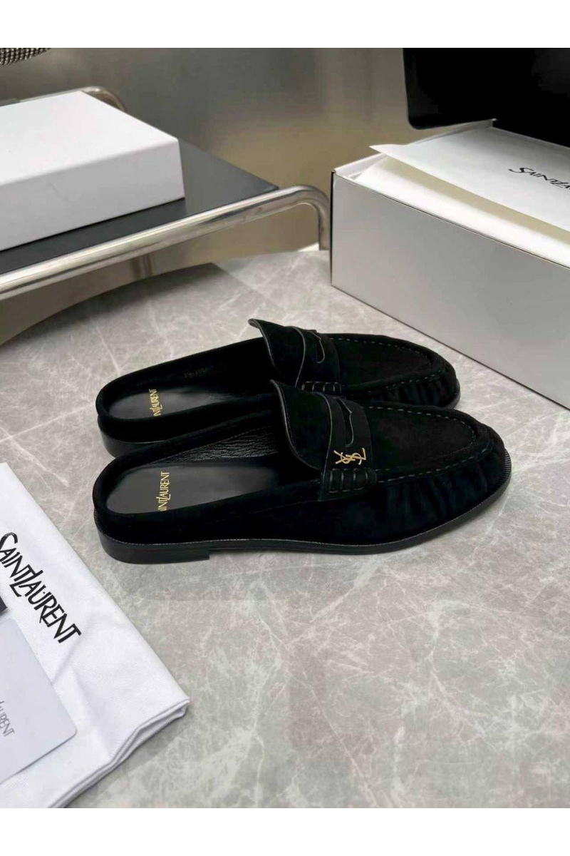 Yves Saint Laurent Женские замшевые мюли premium