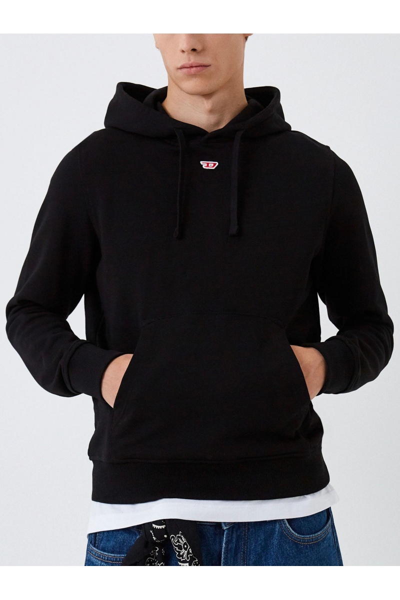 Diesel Мужское худи S-Ginn-Hood-D - Black 