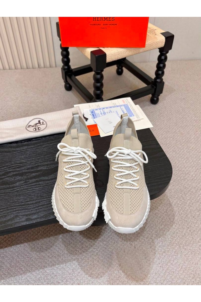 Hermes Текстильные кроссовки lift slip-on