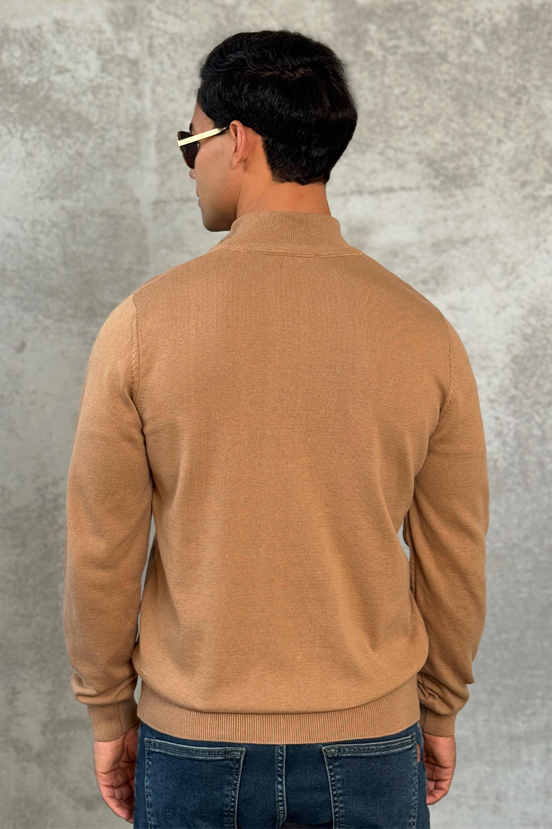 Tommy Hilfiger Кофта на молнии flag embroidery - Brown