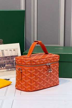 Кожаная сумка Goyard Muse Mini Vanity ​premium 16,5x10,5x8 см