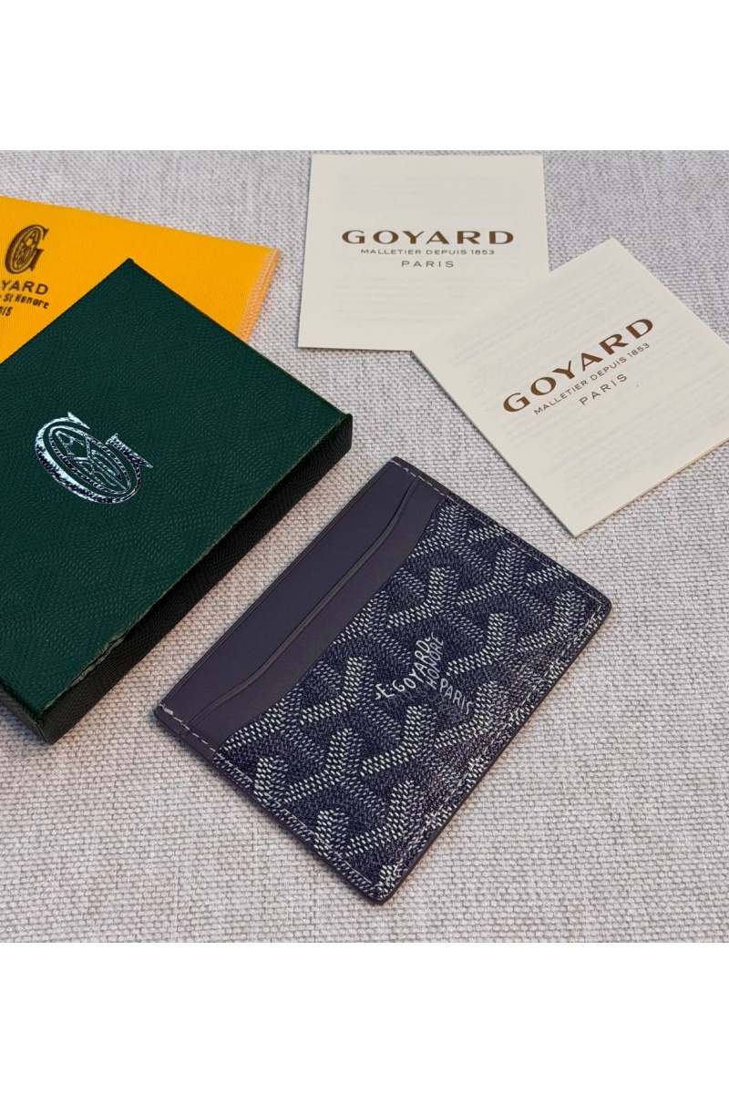 Designer Clothing Кожаный кардхолдер Goyard Saint Sulpice premium 10.5x7 см