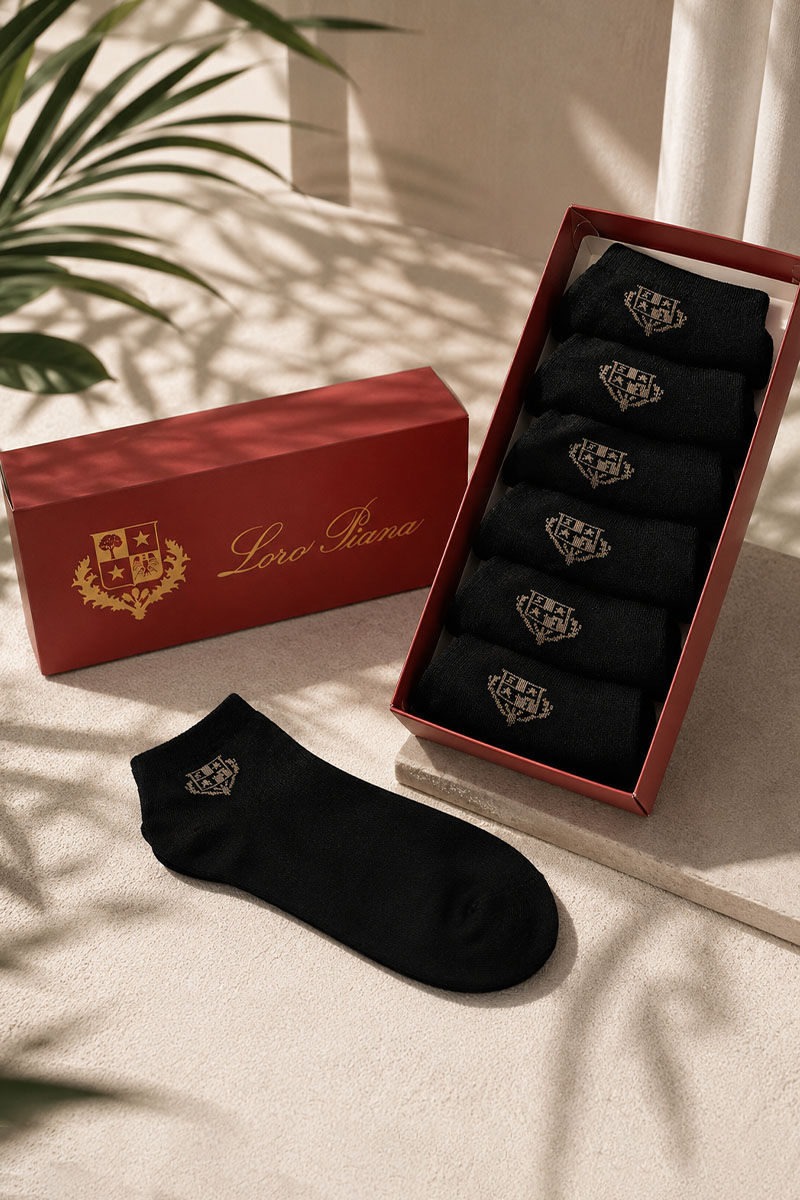 Loro Piana Комплект носков brown logo