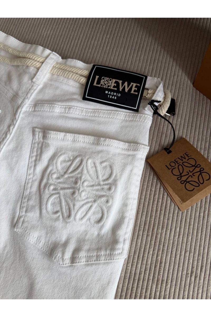Loewe Женские белые джинсы premium