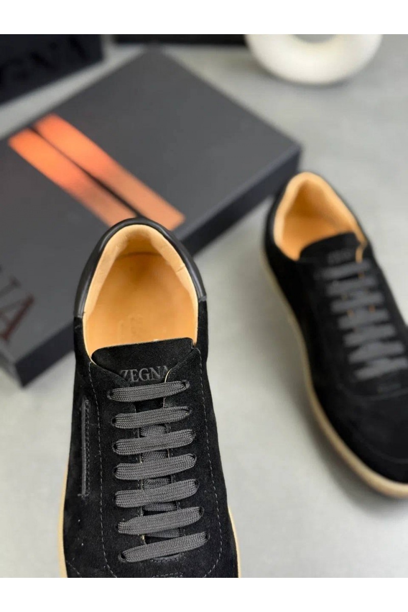 Zegna Мужские замшевые кроссовки "232"