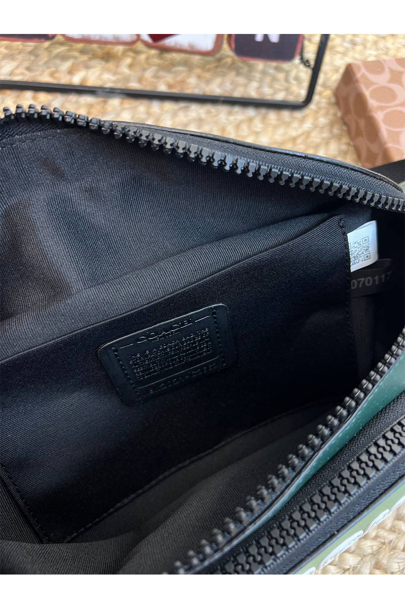 Coach Кожаная сумка на пояс Coach Track - Green