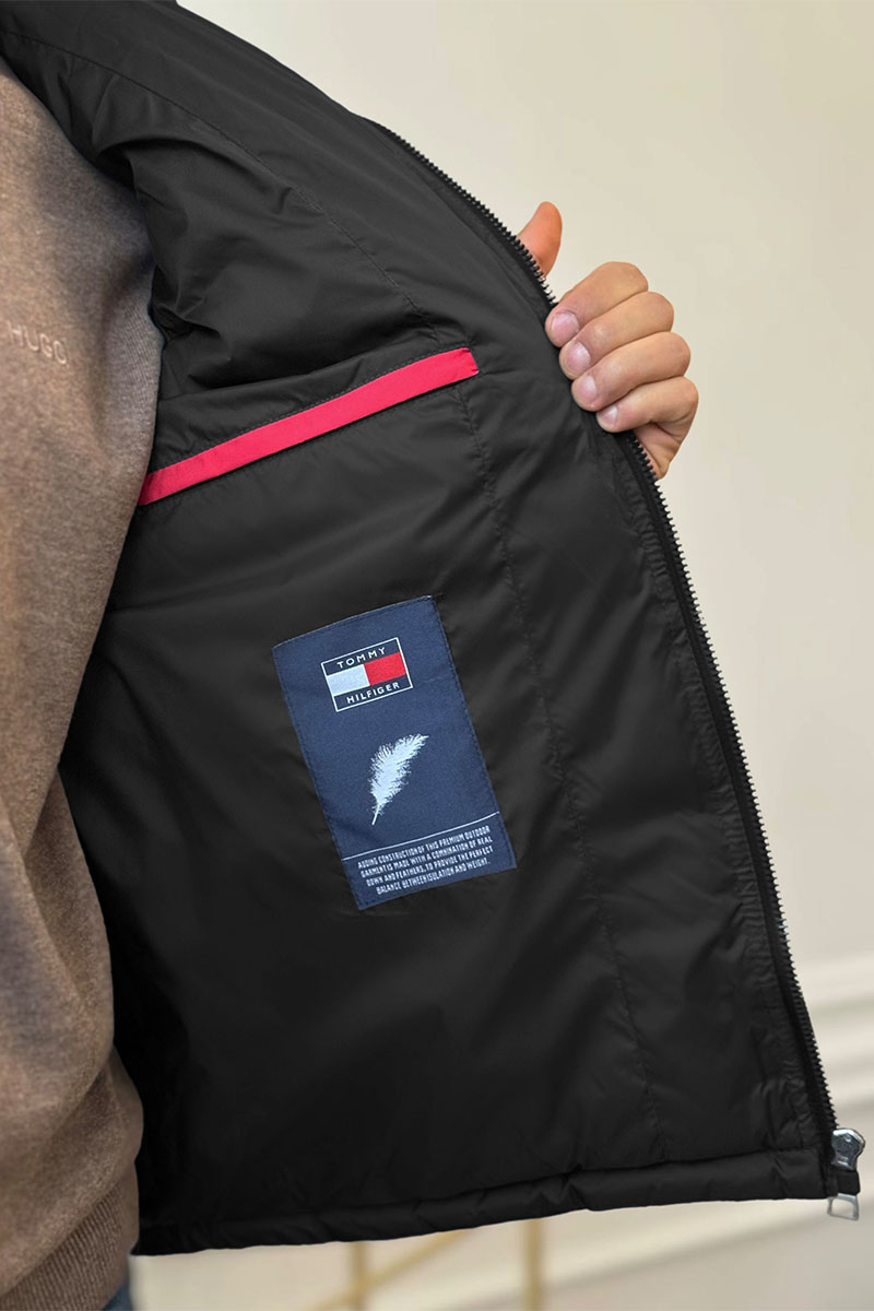 Tommy Hilfiger Чёрный жилет embroidered-logo 