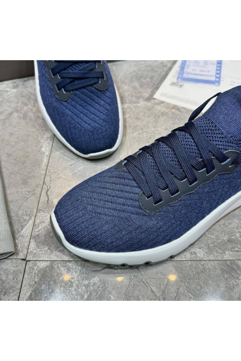 Brunеllо Сuсinеlli Мужские кроссовки knitted - Dark Blue