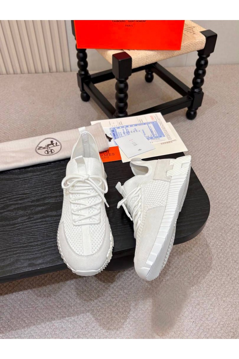 Hermes Текстильные кроссовки lift slip-on