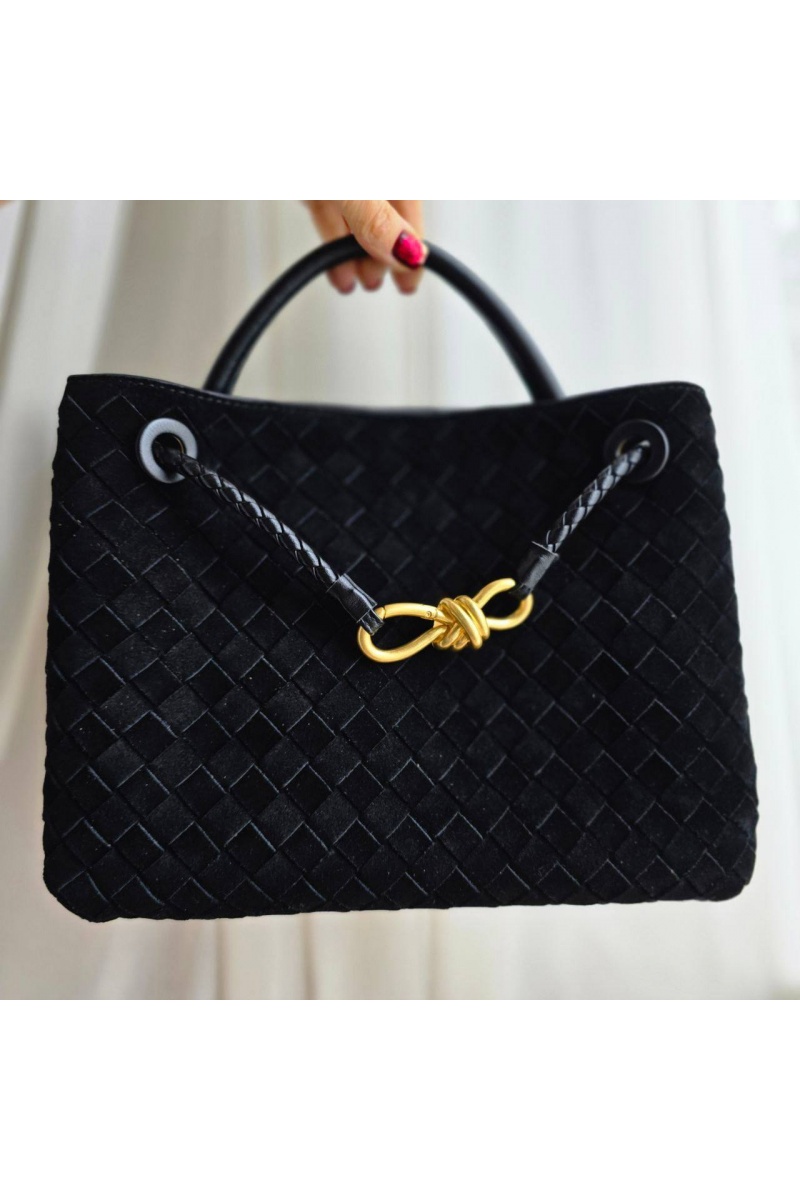 BV Замшевая чёрная сумка 30x23 см