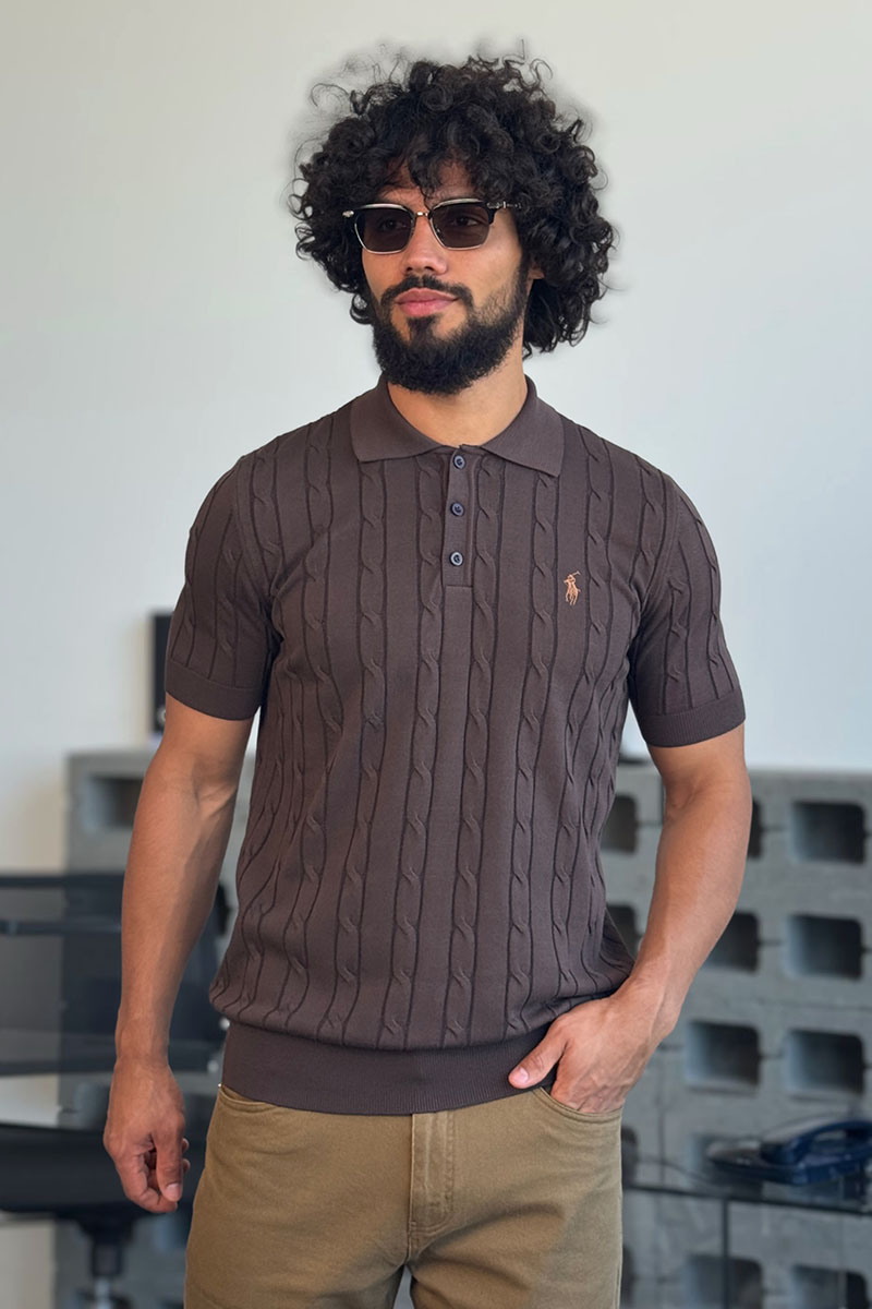 Polo Ralph Lauren Мужское коричневое поло 