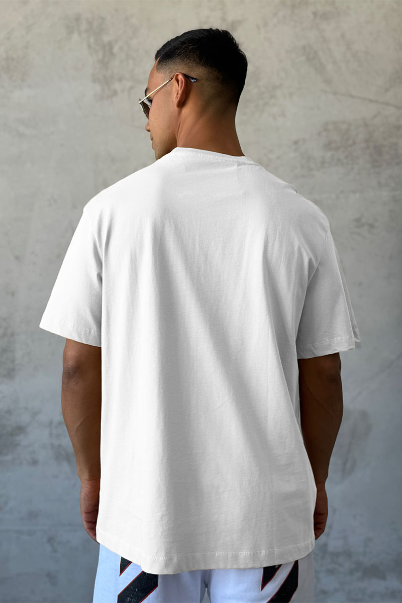 Givenchy Белая оверсайз футболка college logo-embroidered