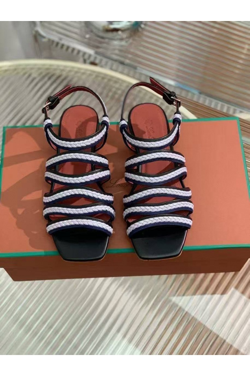 Loro Piana Женские кожаные сандалии Premium