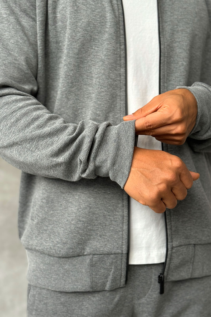 Zegna Мужской спортивный костюм серого цвета