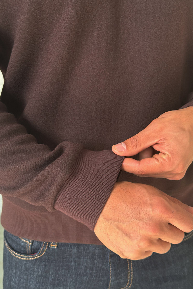 Moncler Мужской свитшот logo-patch - Brown