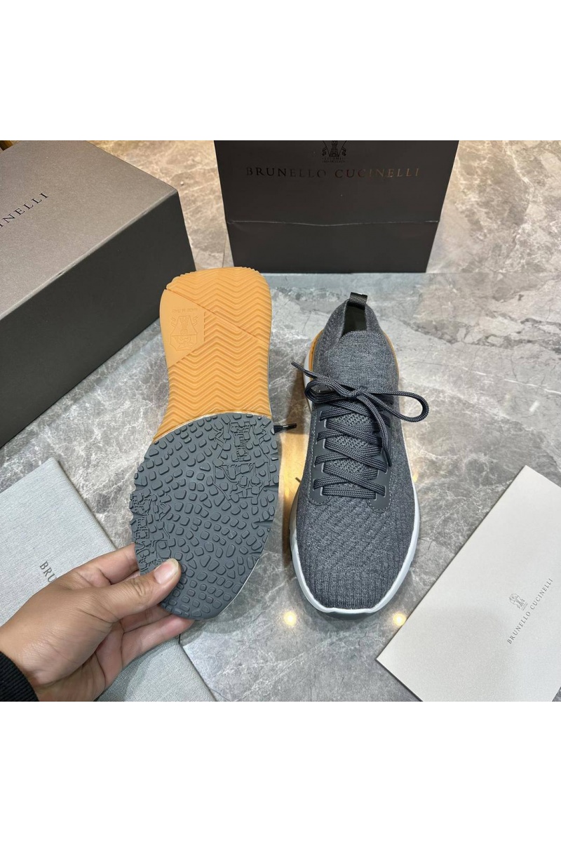Brunеllо Сuсinеlli Мужские кроссовки knitted - Grey