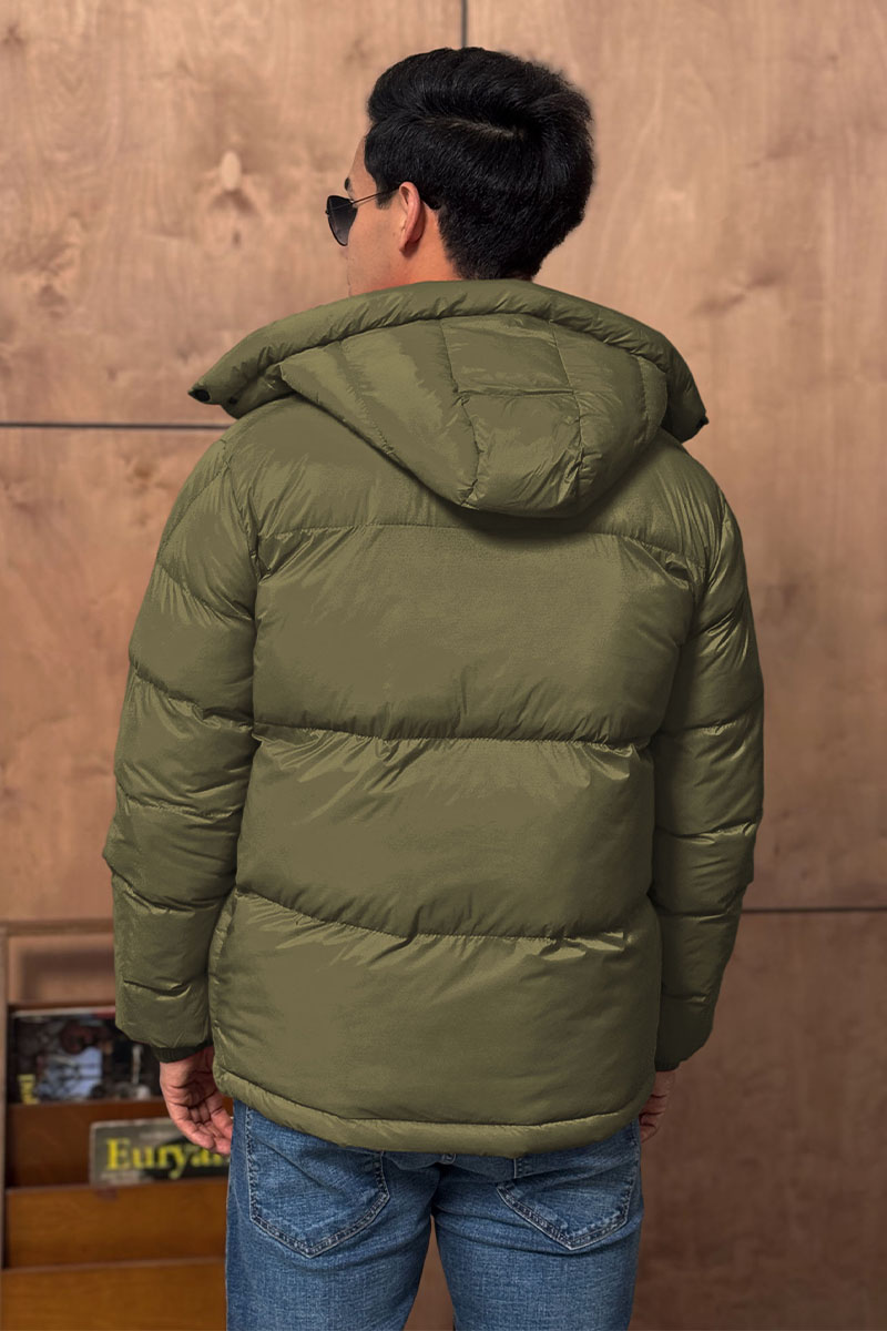 Moncler Мужская куртка зелёного цвета