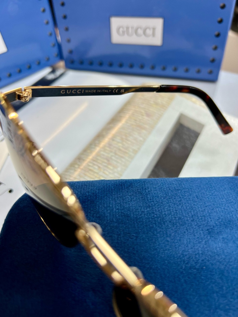 Gucci Брендовые солнцезащитные очки авиаторы 