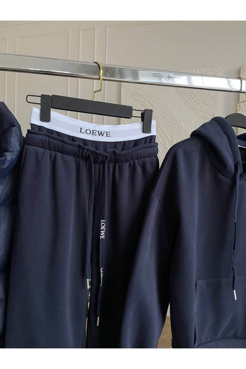 Loewe Женский костюм тройка на флисе Premium - Navy