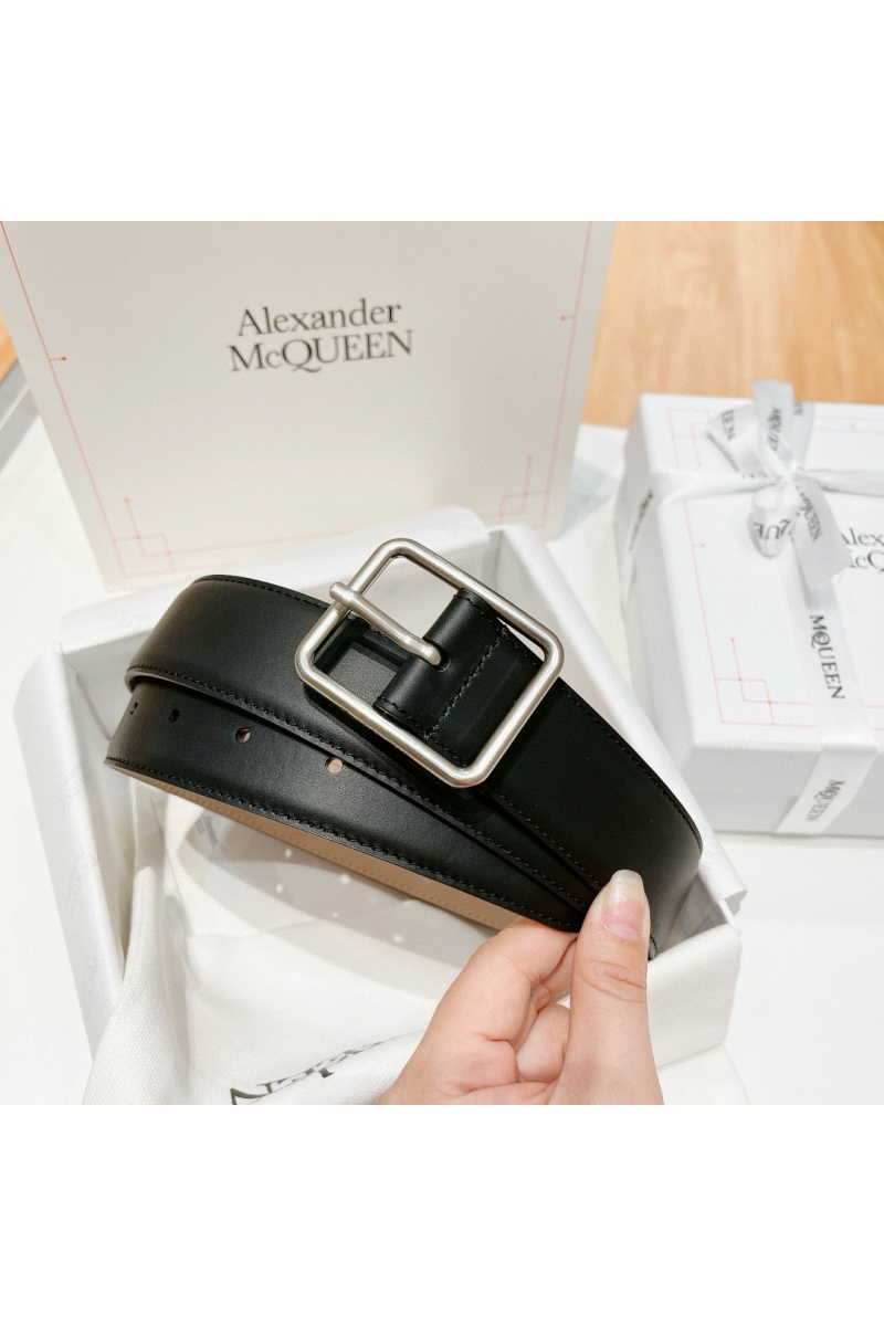 Alexander McQueen Кожаный ремень Premium (ширина 3.5 см)