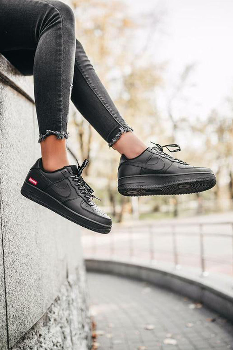 Nike Кроссовки Supreme x AF1 - Black