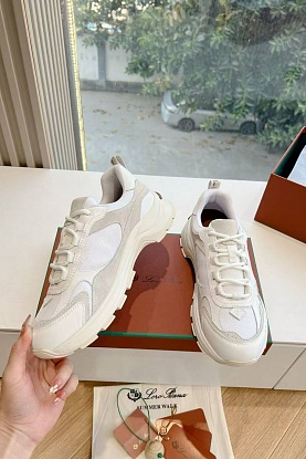 Женские кожаные кроссовки Premium - White