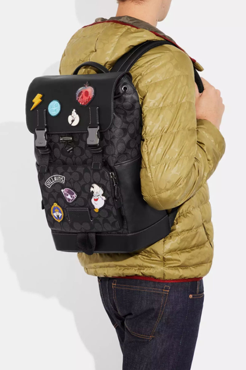 Coach Кожаный рюкзак Disney X Track With Patches 41x28 см