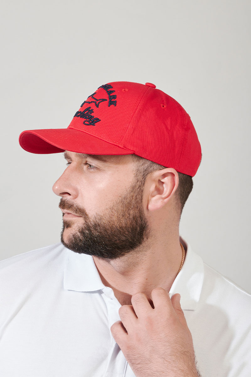 Paul & Shark Мужская красная бейсболка logo-embroidered
