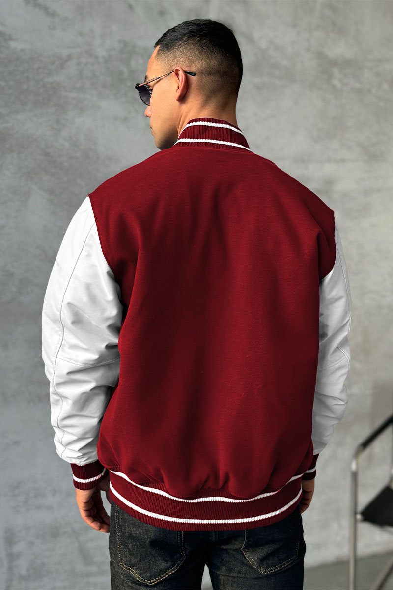 Givenchy Мужской бомбер Varsity logo-embroidered - Red / White