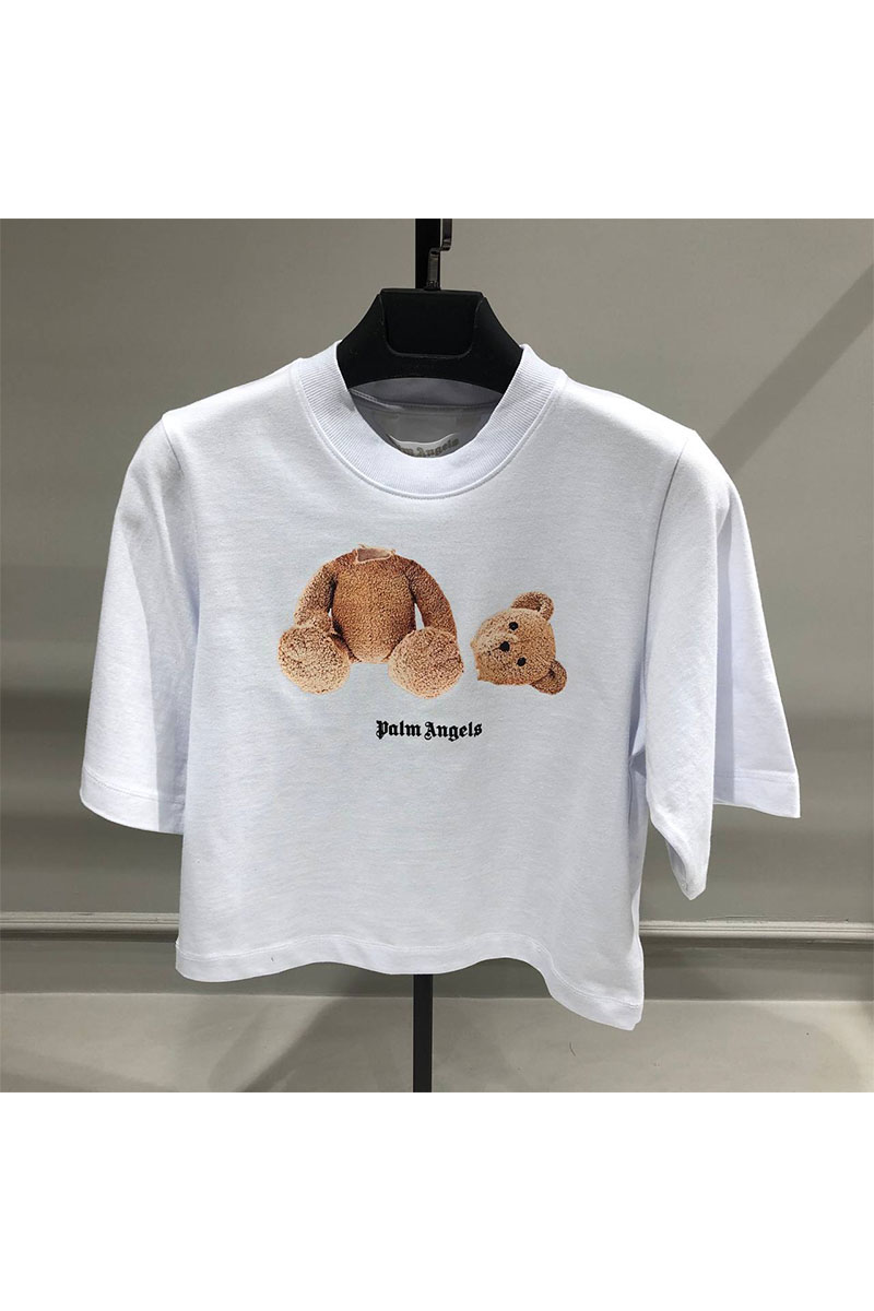 Palm Angels Женская оверсайз футболка Teddy - White
