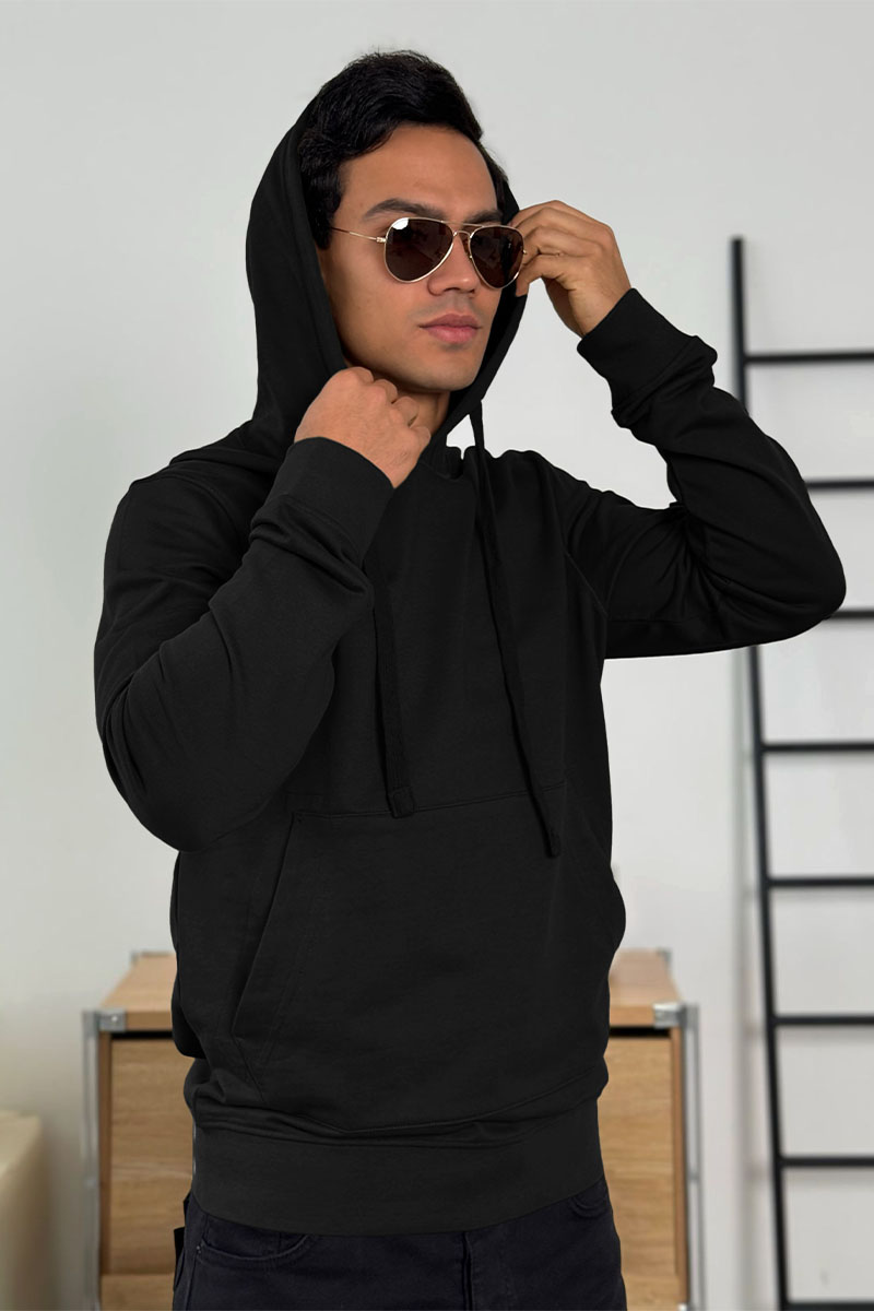 Stone Island Мужское худи чёрного цвета Compass-patch