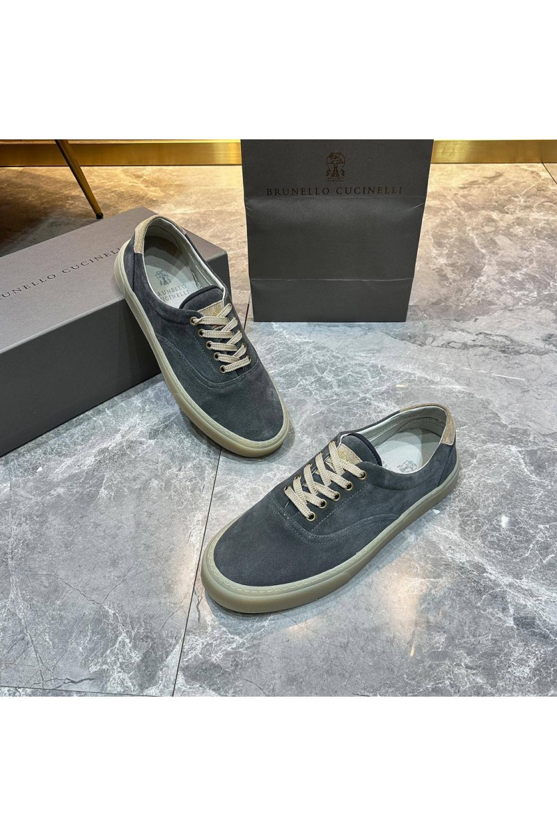Brunеllо Сuсinеlli Замшевые кеды Sail low-top - Grey