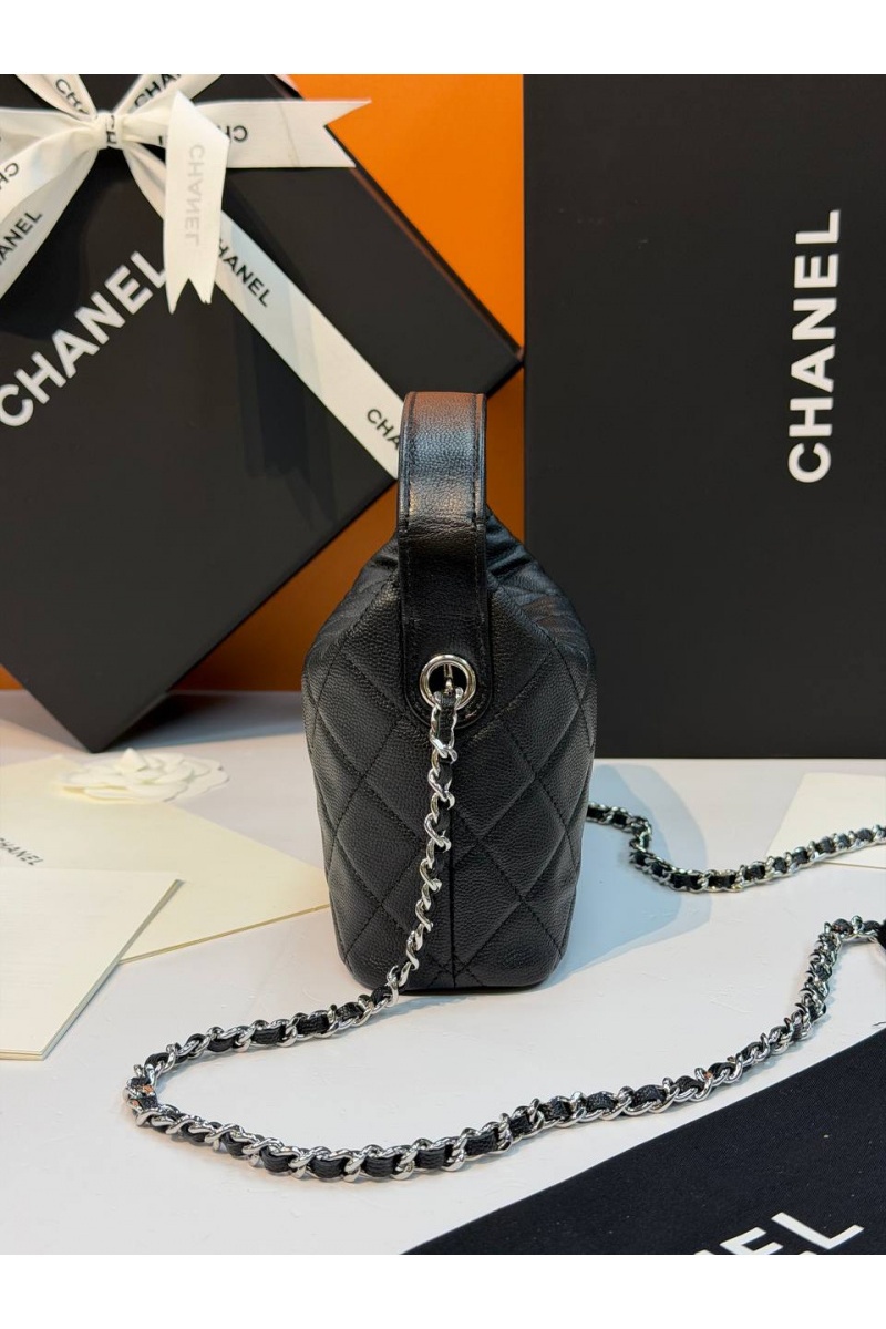 Chаnеl Кожаная сумка premium 18x12x6 см