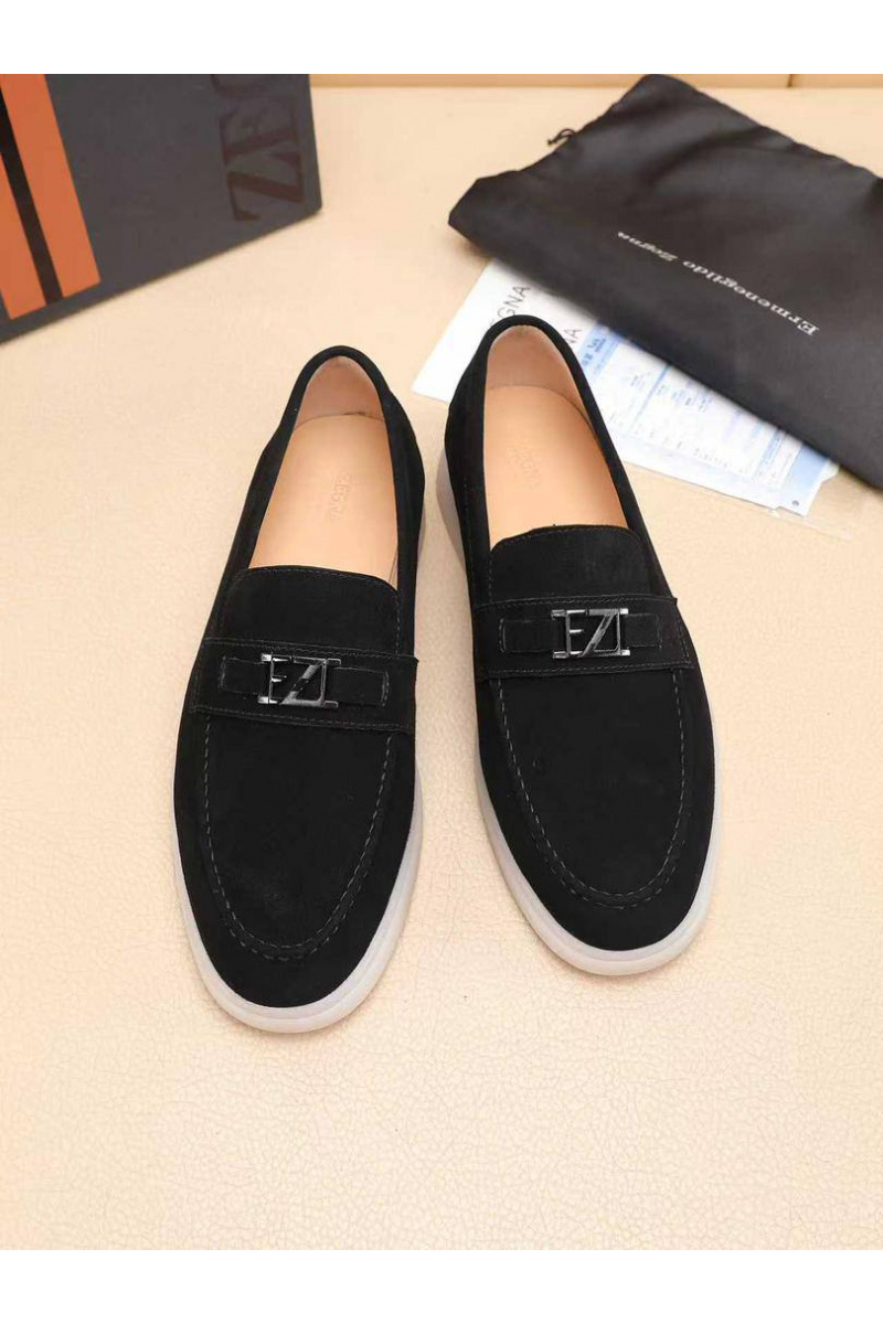 Zegna Мужские замшевые лоферы 