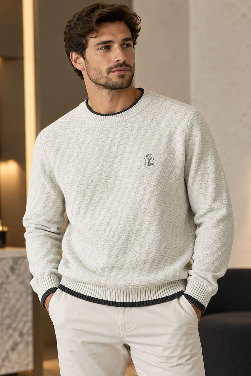 Brunеllо Сuсinеlli Мужской свитер premium - Beige
