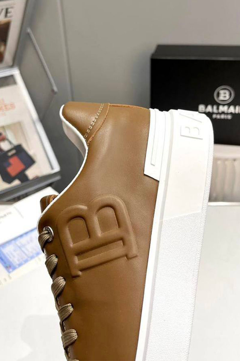 Balmain Мужские кожаные кроссовки B-Court