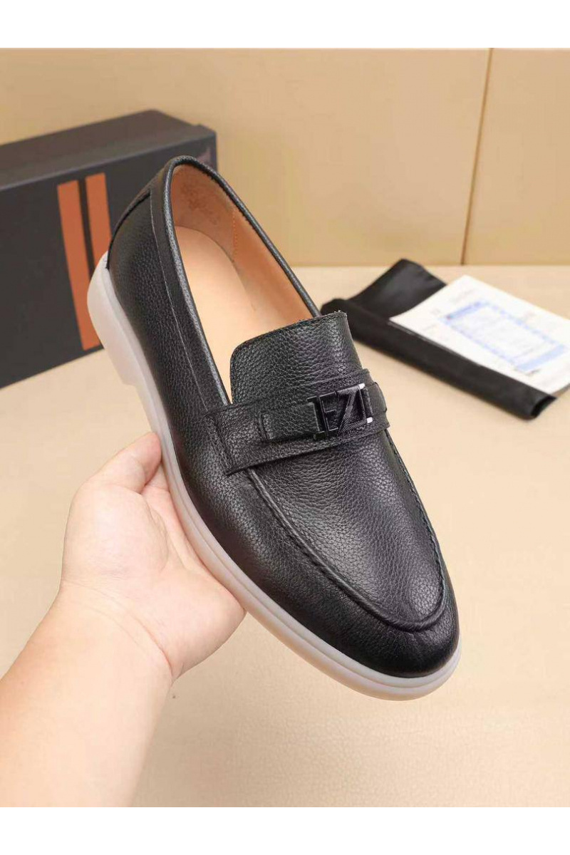 Zegna Мужские кожаные лоферы 