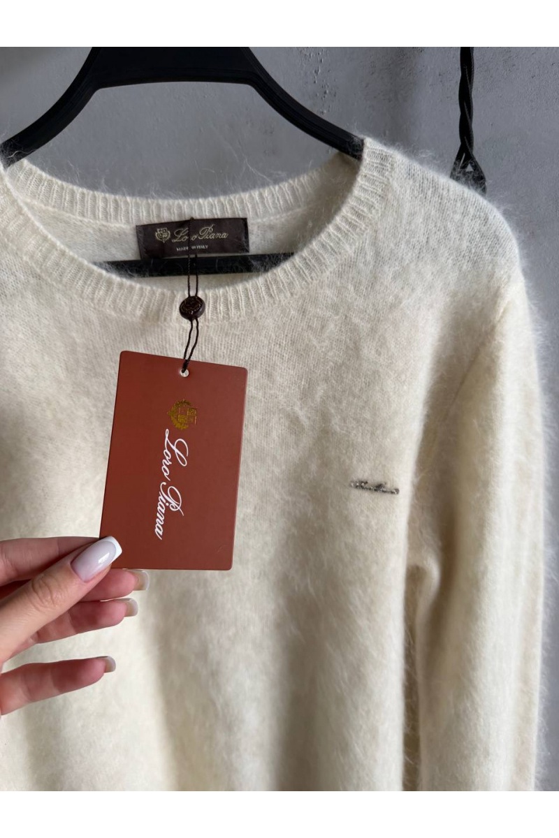 Loro Piana Женский шерстяной свитер premium