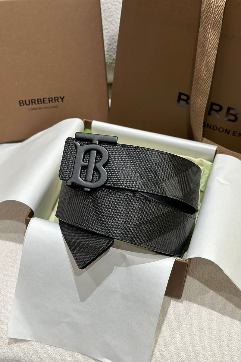 Burberry Кожаный ремень Check TB premium
